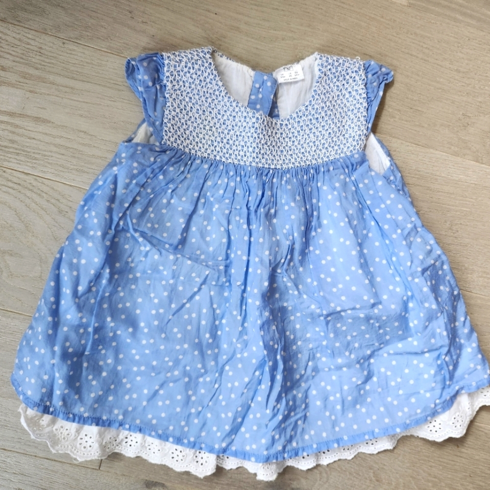 F&F Baby Girls Smocked Dress 9 Months